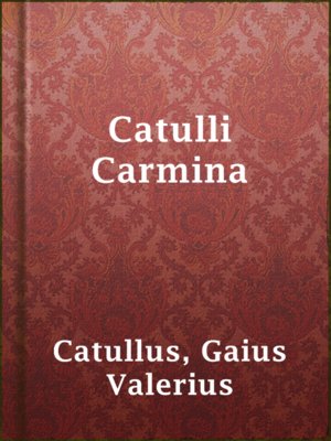cover image of Catulli Carmina
